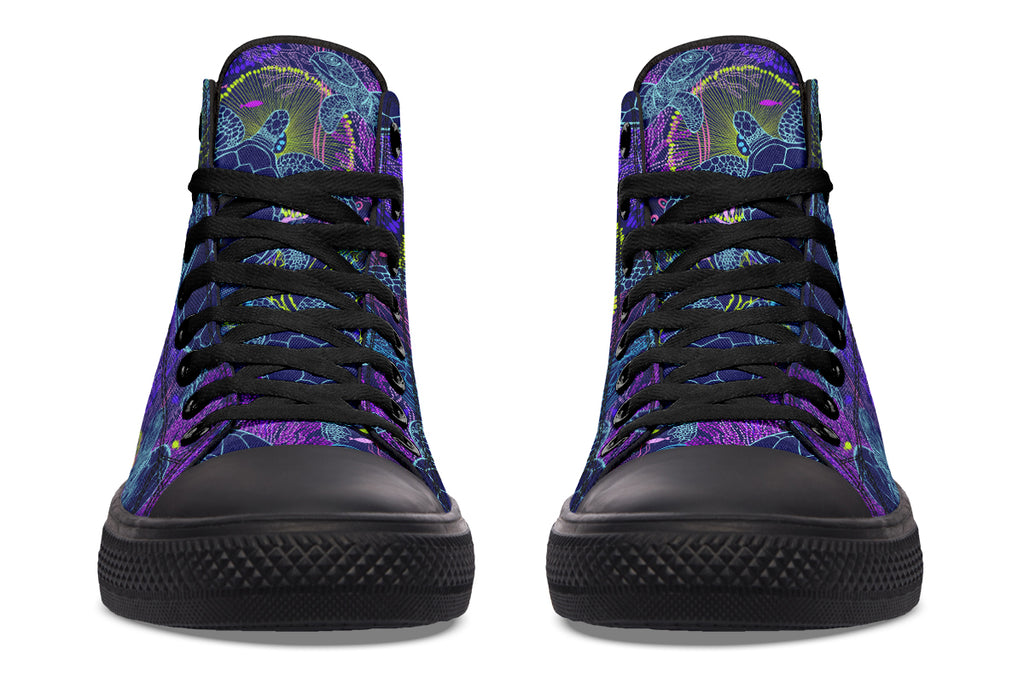 Sea Turtles High Tops - Offbeat Sweetie