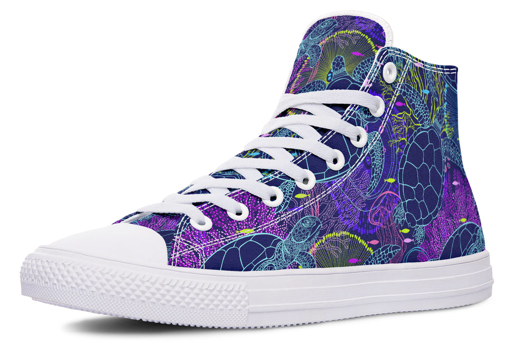 Sea Turtles High Tops - Offbeat Sweetie