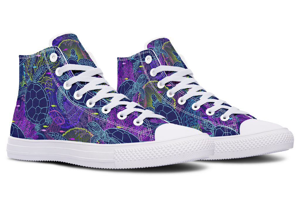 Sea Turtles High Tops - Offbeat Sweetie