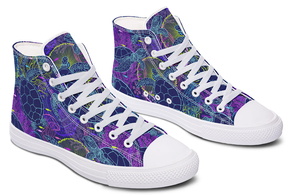 Sea Turtles High Tops - Offbeat Sweetie