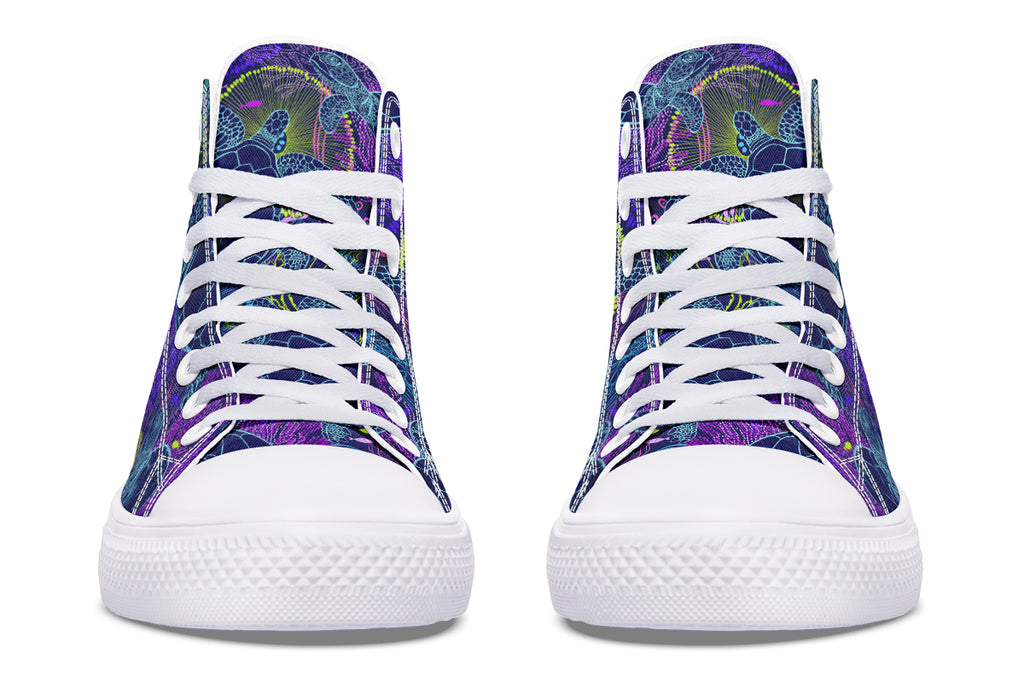 Sea Turtles High Tops - Offbeat Sweetie
