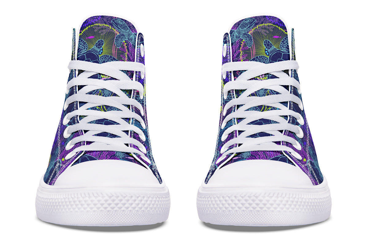 Sea Turtles High Tops - Offbeat Sweetie