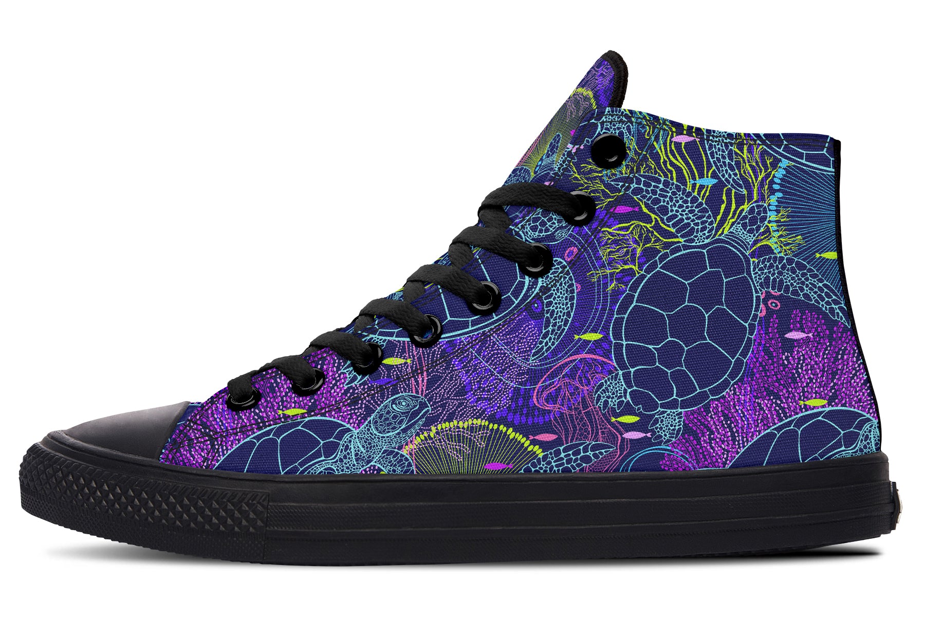 Sea Turtles High Tops - Offbeat Sweetie
