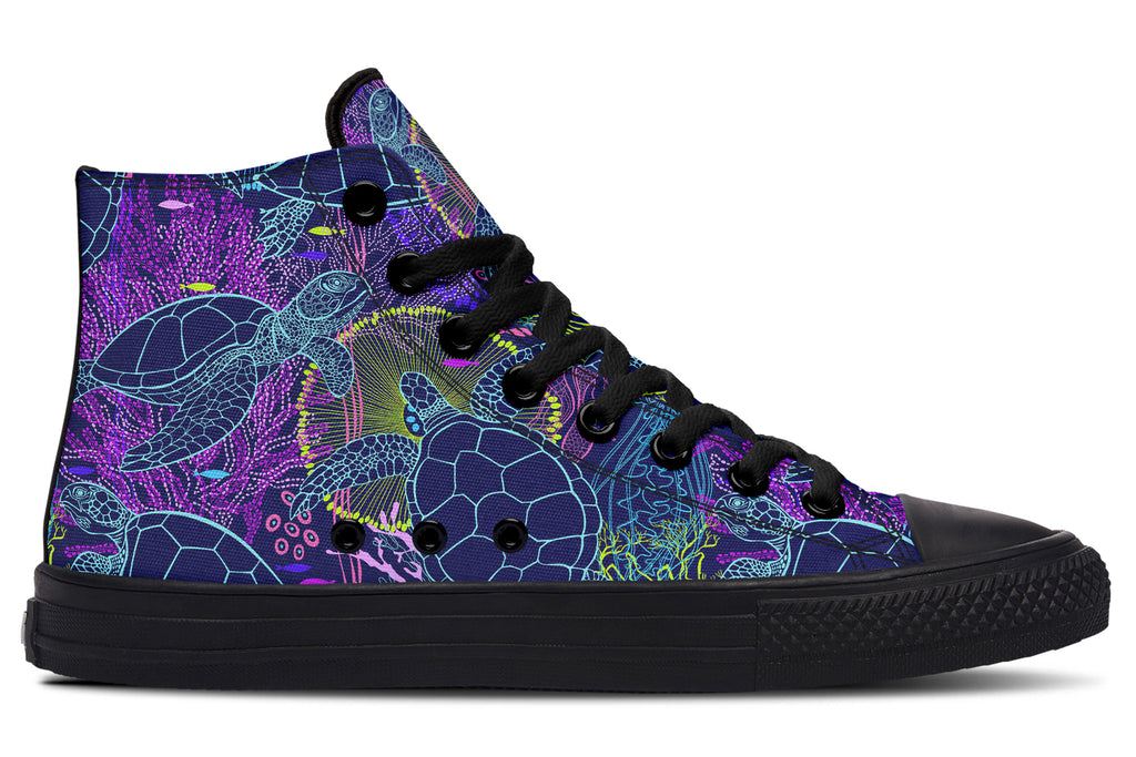 Sea Turtles High Tops - Offbeat Sweetie
