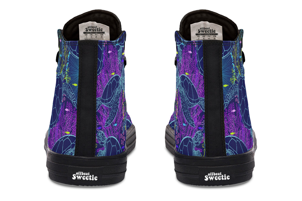 Sea Turtles High Tops - Offbeat Sweetie