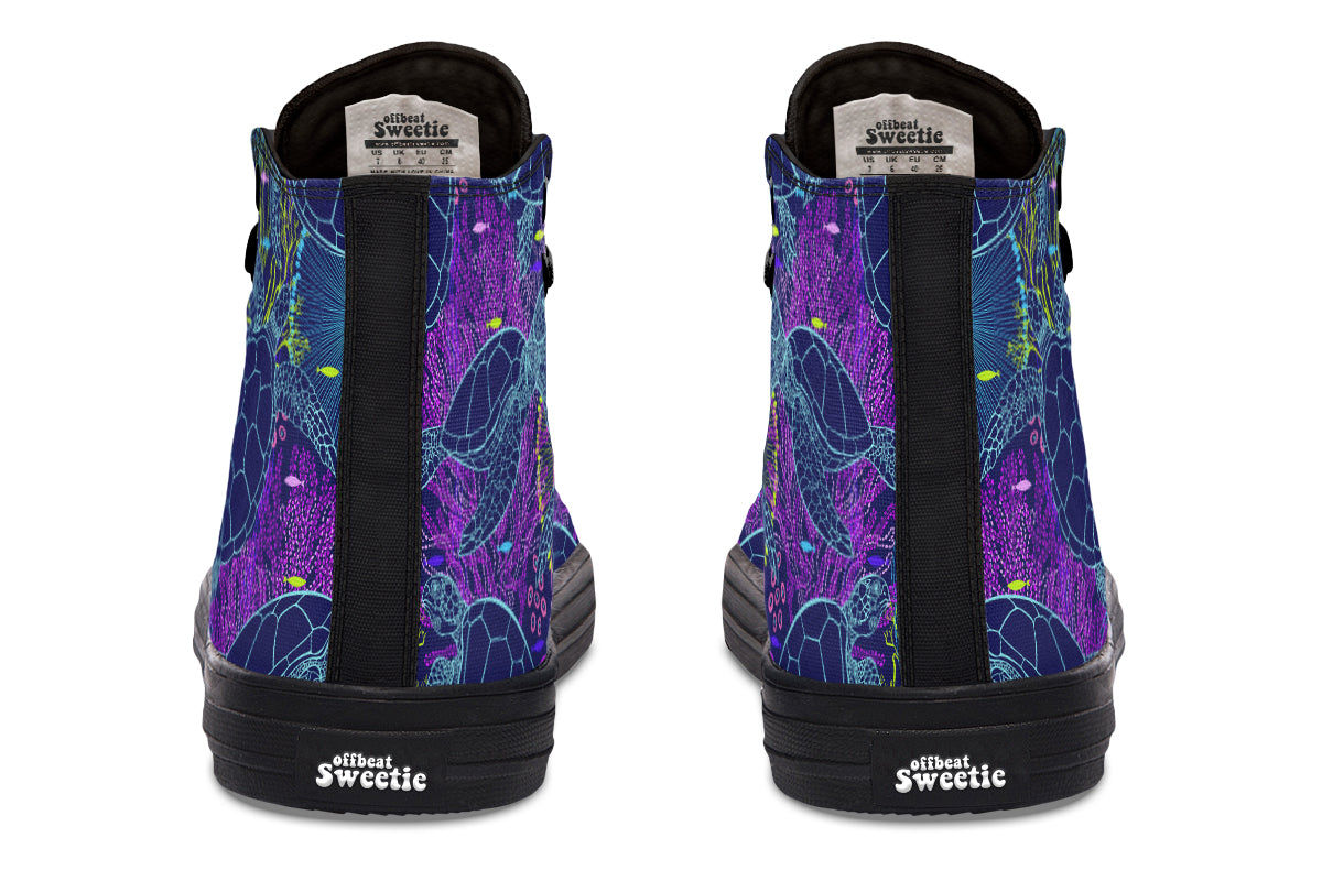 Sea Turtles High Tops - Offbeat Sweetie