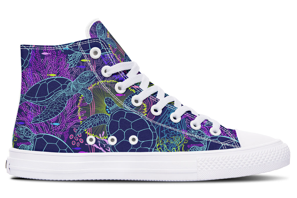 Sea Turtles High Tops - Offbeat Sweetie
