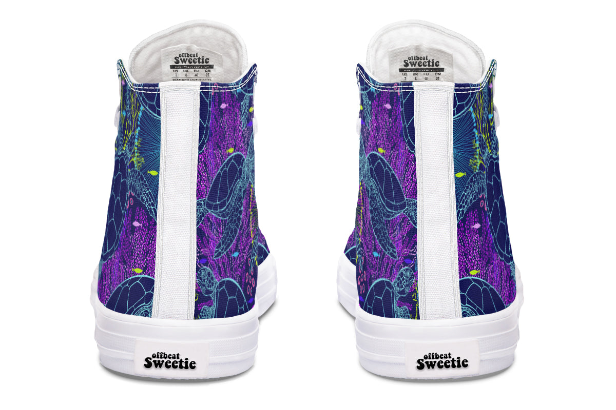 Sea Turtles High Tops - Offbeat Sweetie