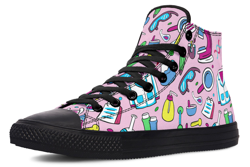 STEM Pink High Tops (Wide)