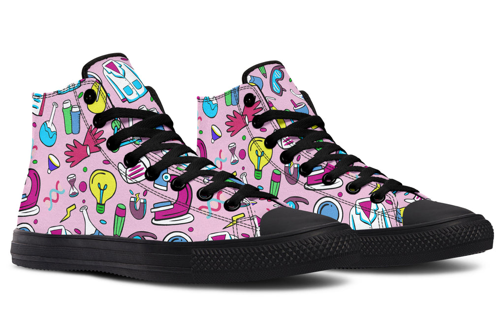 STEM Pink High Tops (Wide)