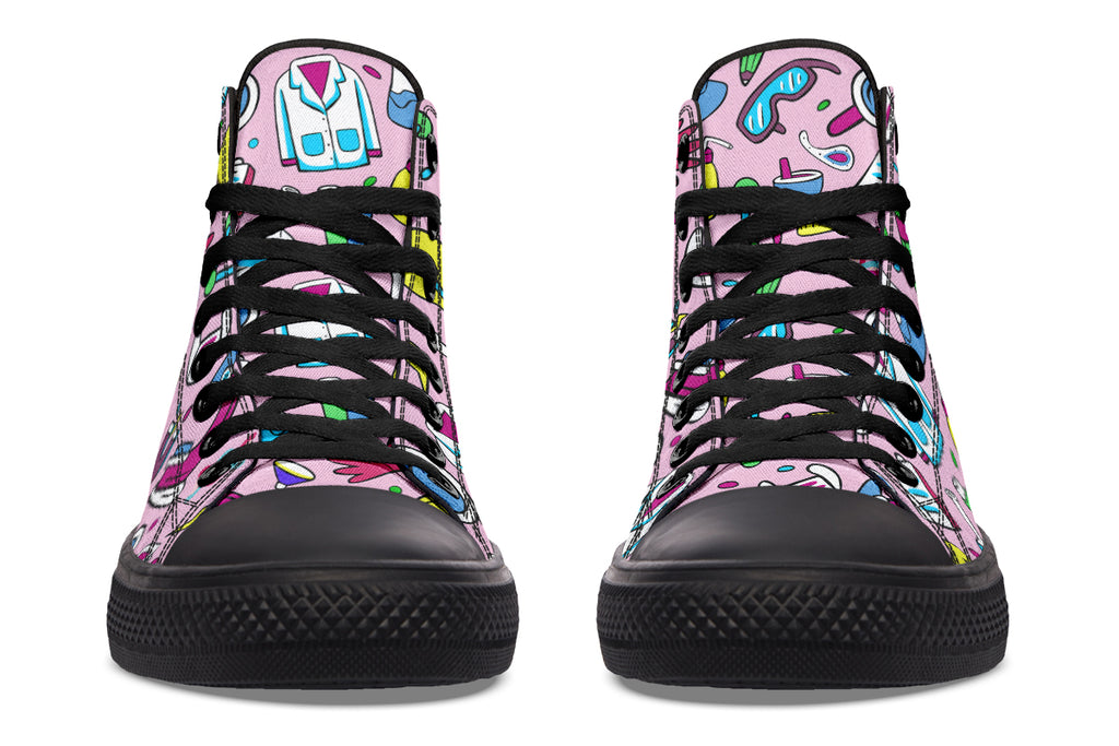 STEM Pink High Tops (Wide)