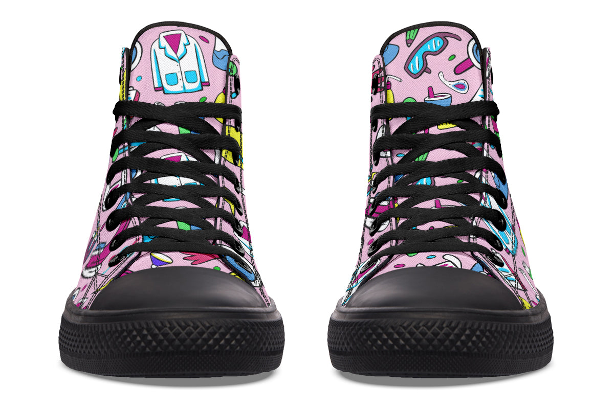 STEM Pink High Tops (Wide)