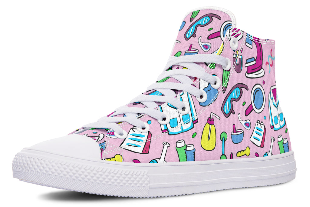 STEM Pink High Tops (Wide)