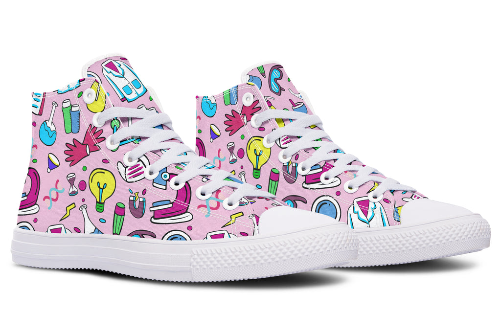 STEM Pink High Tops (Wide)