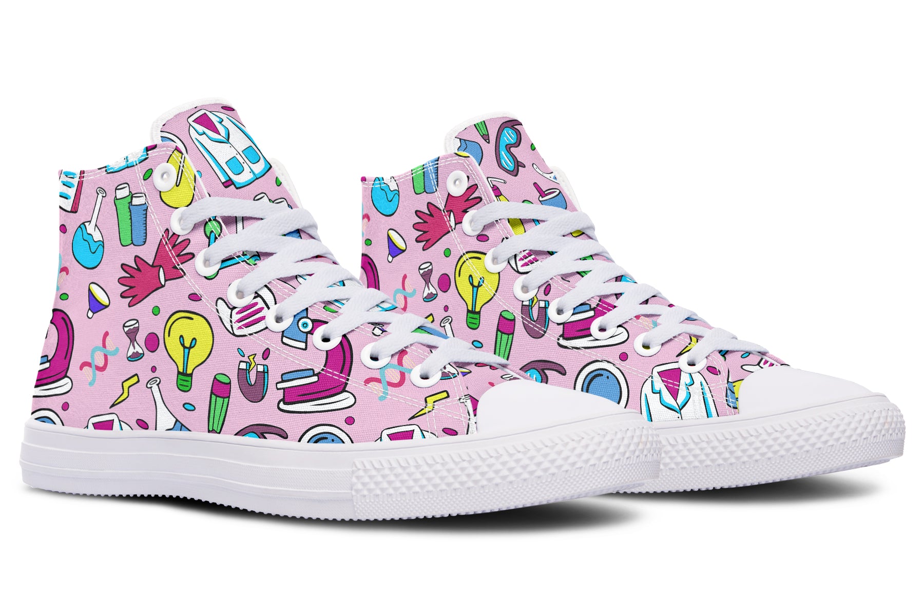 STEM Pink High Tops (Wide)