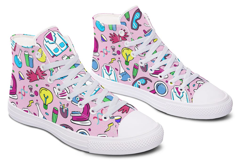 STEM Pink High Tops (Wide)