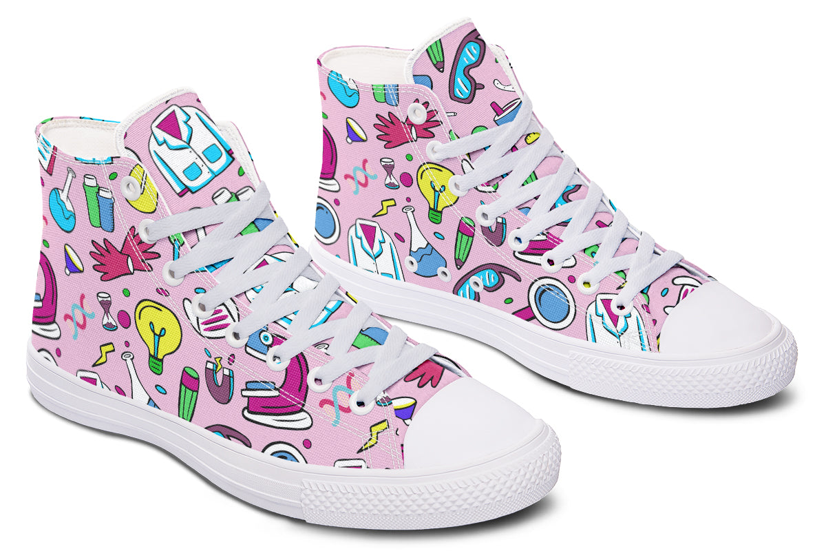 STEM Pink High Tops (Wide)