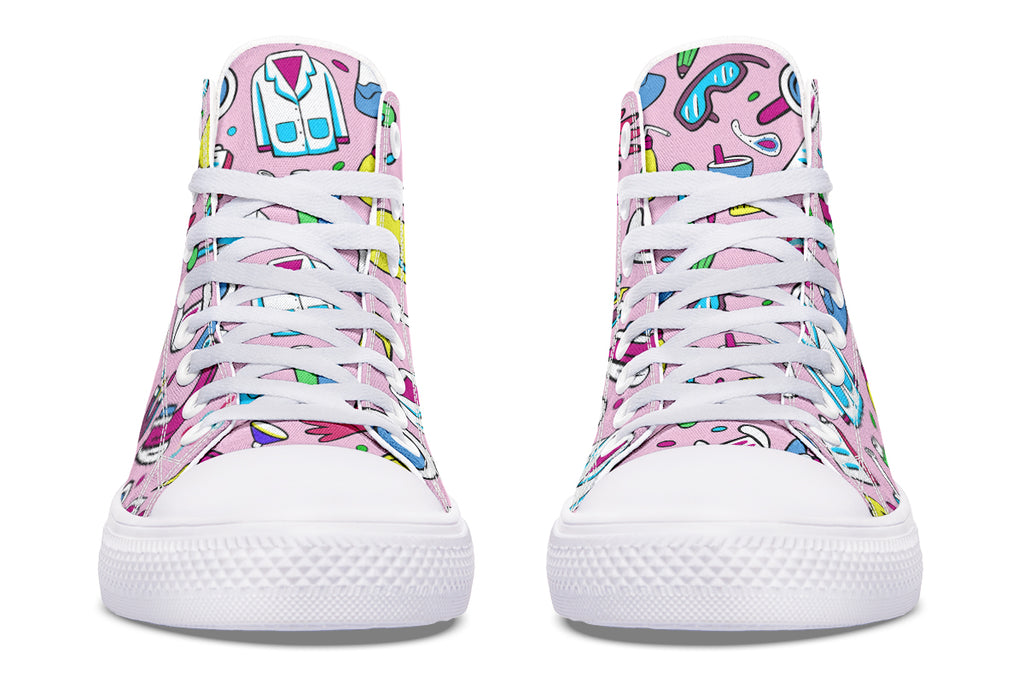 STEM Pink High Tops (Wide)