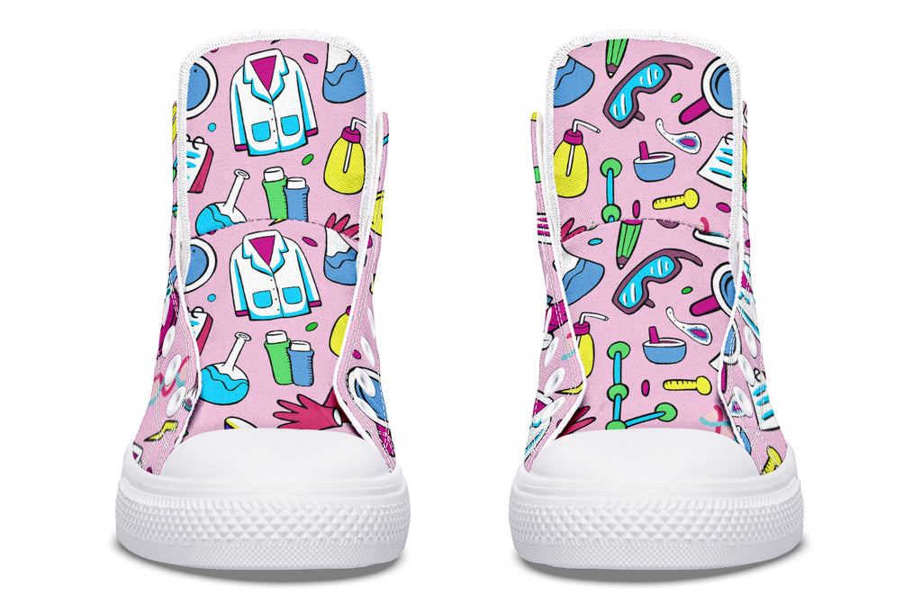 STEM Pink High Tops (Wide)