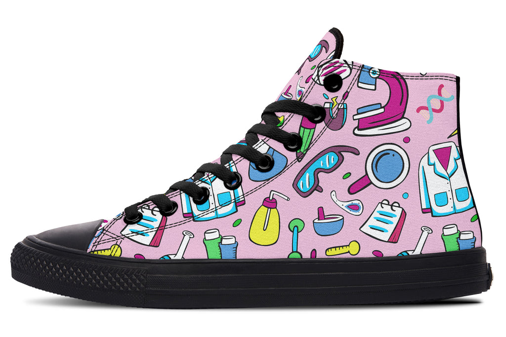STEM Pink High Tops (Wide)