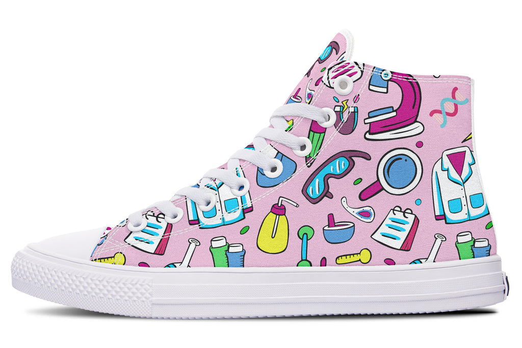 STEM Pink High Tops (Wide)