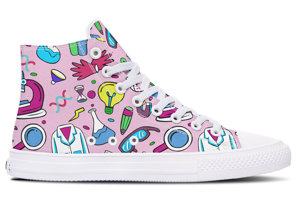 STEM Pink High Tops (Wide)