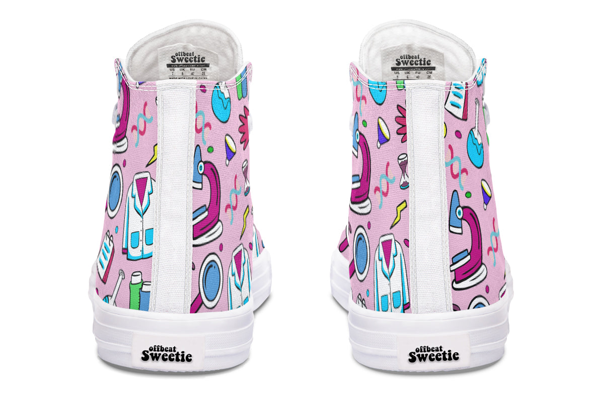 STEM Pink High Tops (Wide)