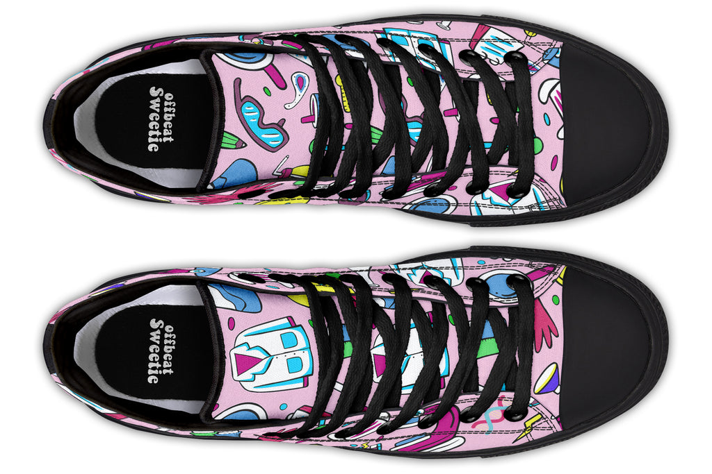 STEM Pink High Tops (Wide)