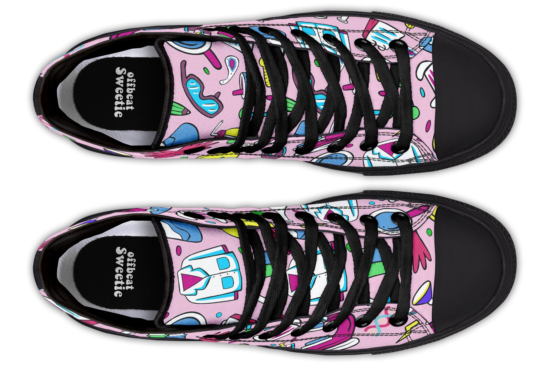 STEM Pink High Tops (Wide)