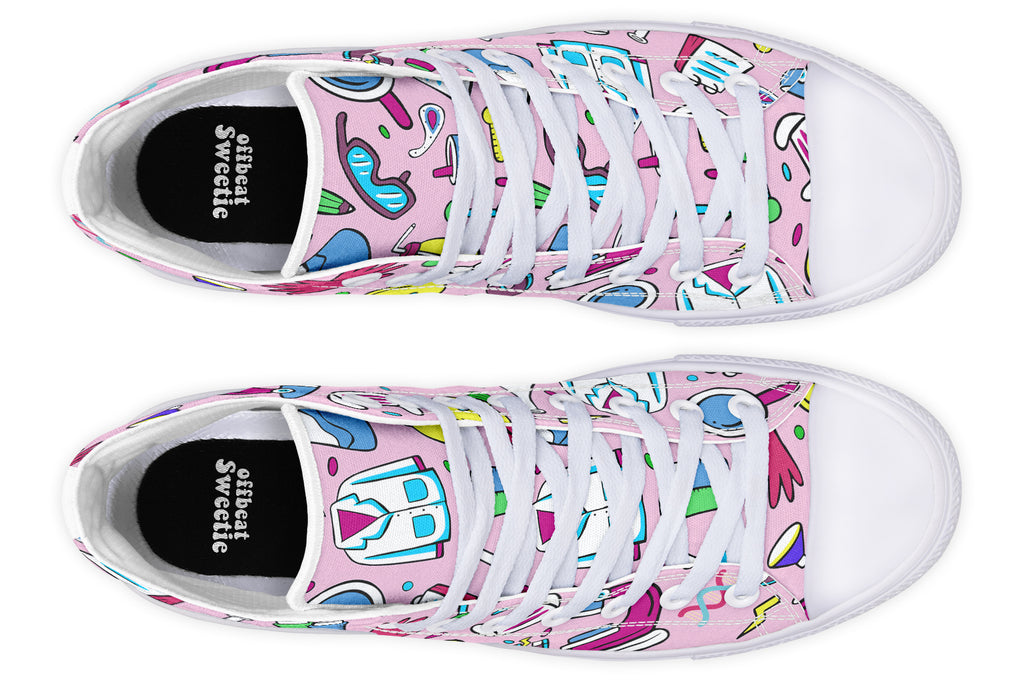 STEM Pink High Tops (Wide)