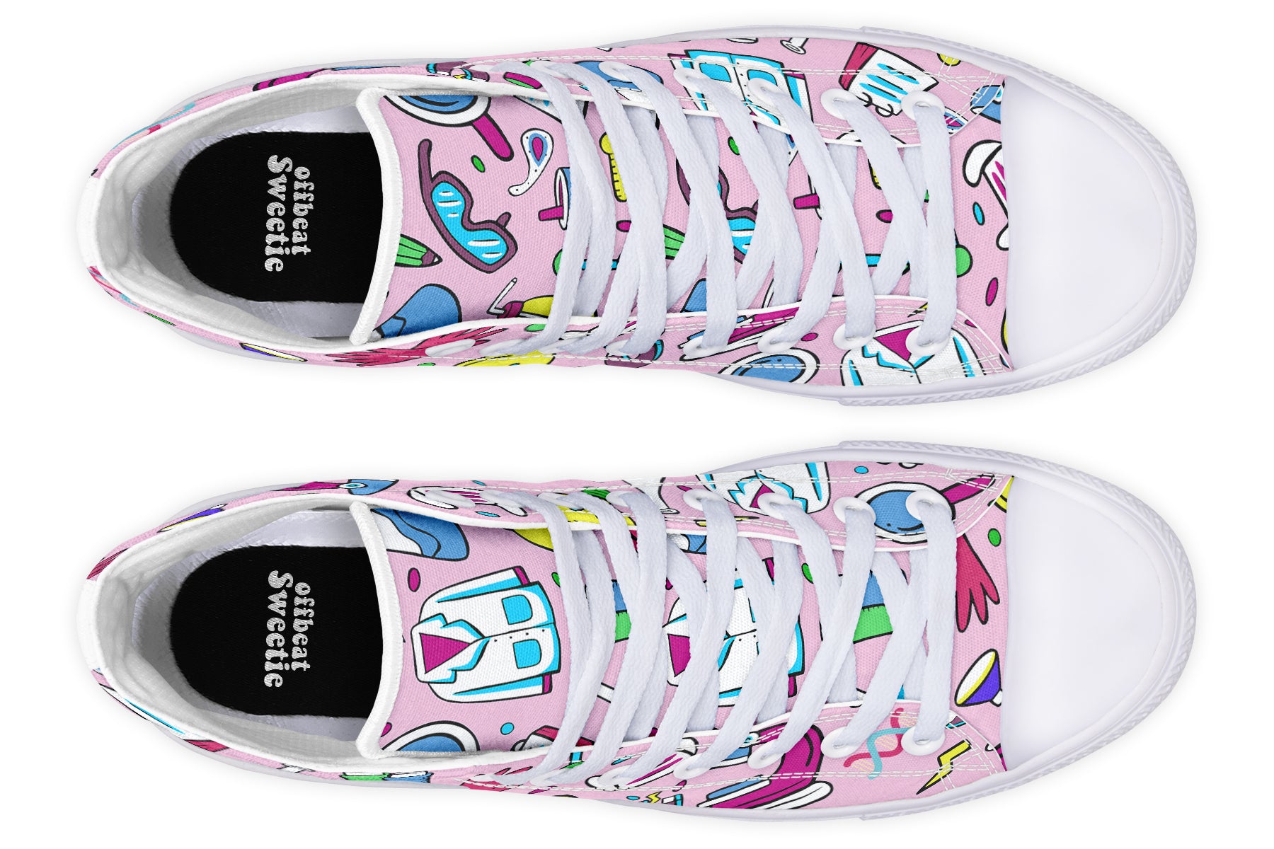 STEM Pink High Tops (Wide)