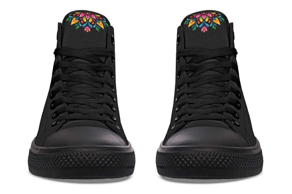 Sugar Skull High Tops (Wide)
