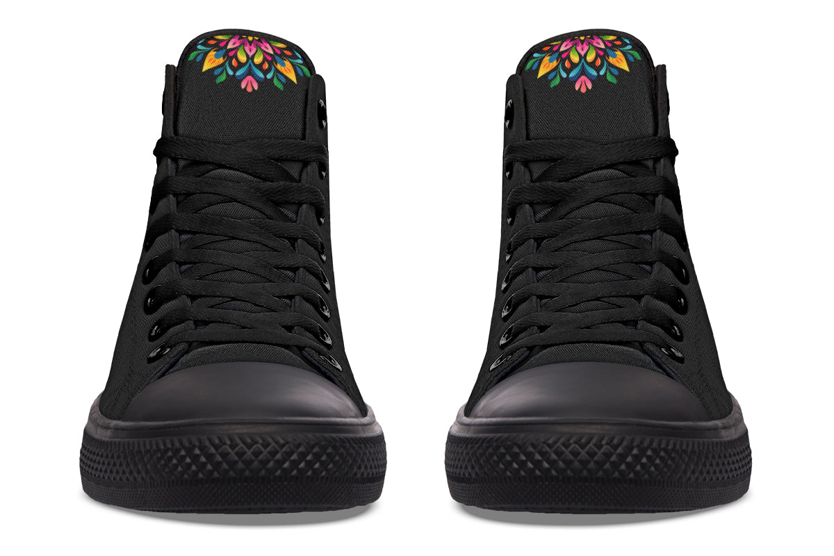 Sugar Skull High Tops (Wide)