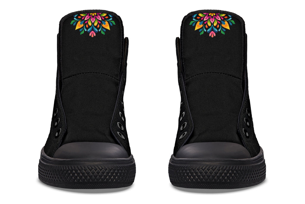 Sugar Skull High Tops (Wide)
