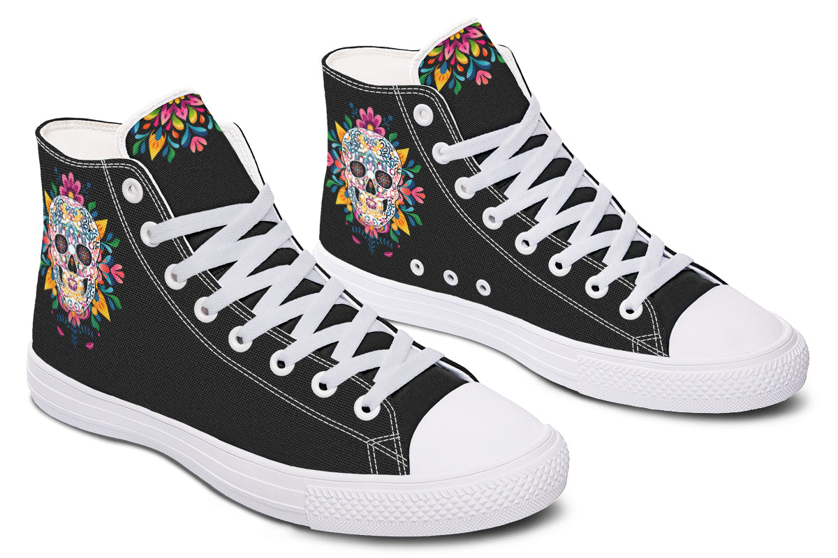 Sugar Skull High Tops (Wide)
