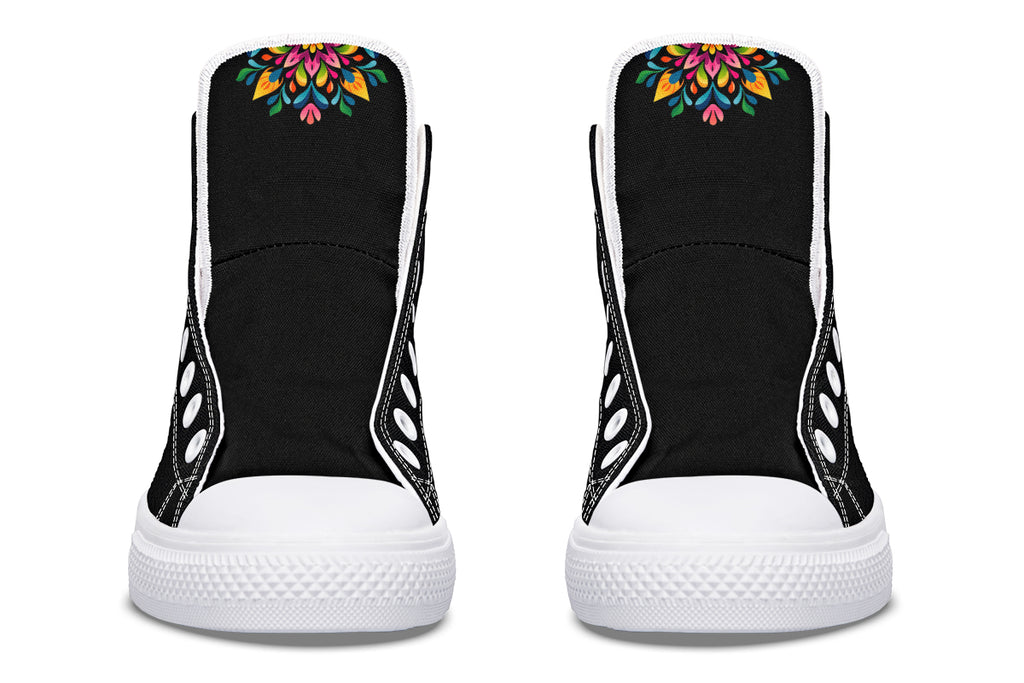 Sugar Skull High Tops (Wide)