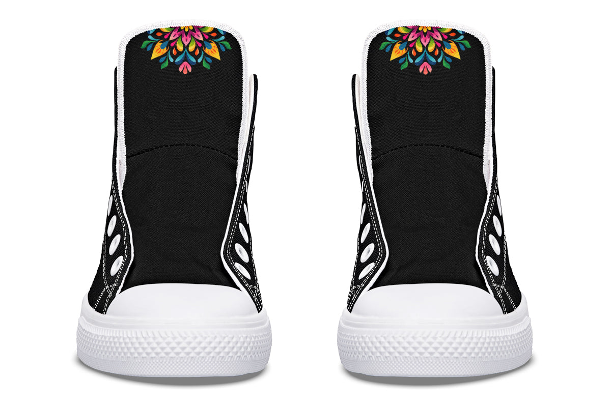 Sugar Skull High Tops (Wide)
