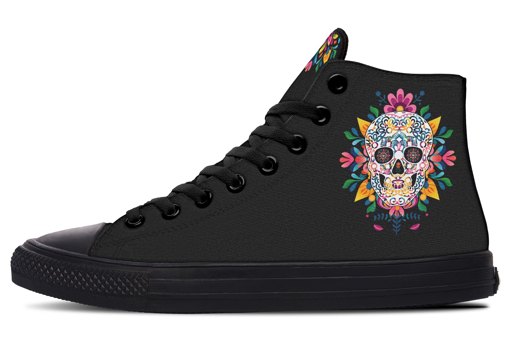 Sugar Skull High Tops (Wide)
