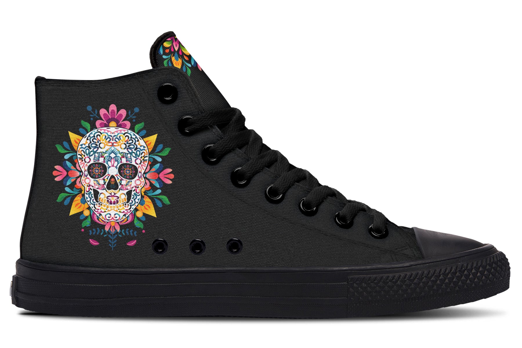 Sugar Skull High Tops (Wide)