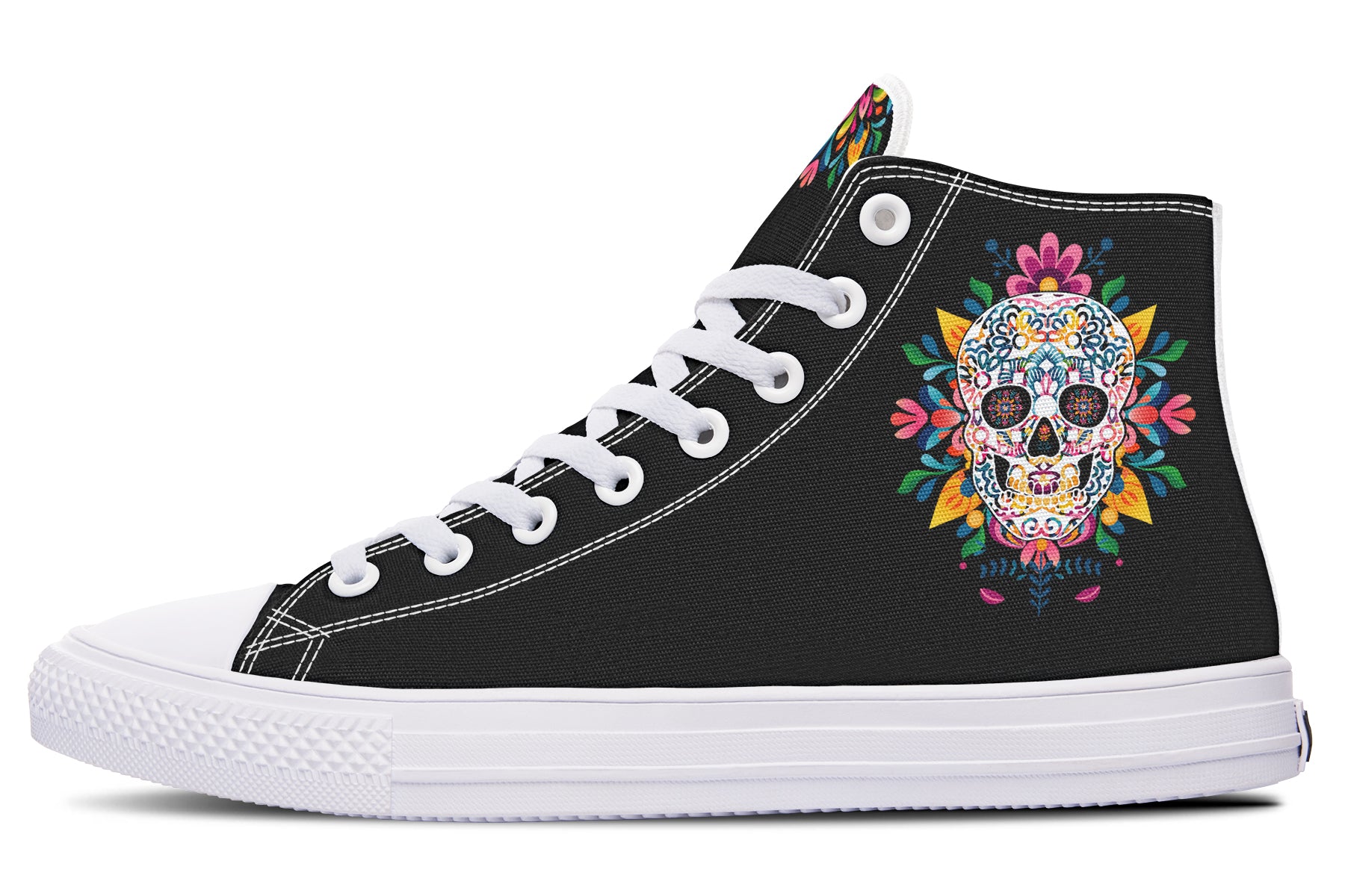Sugar Skull High Tops (Wide)