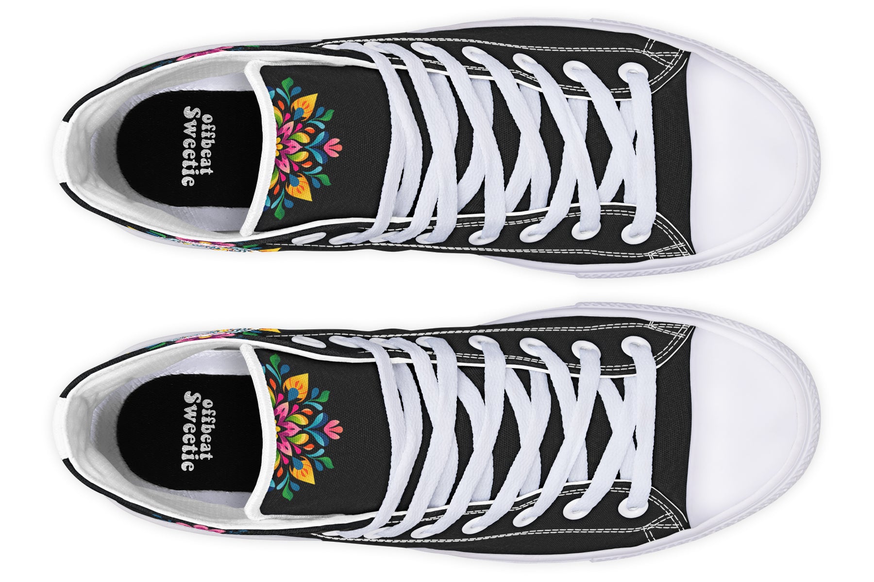 Sugar Skull High Tops (Wide)