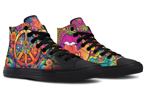 Summer Of Love High Tops - Offbeat Sweetie