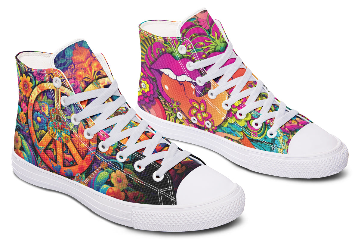 Summer Of Love High Tops - Offbeat Sweetie