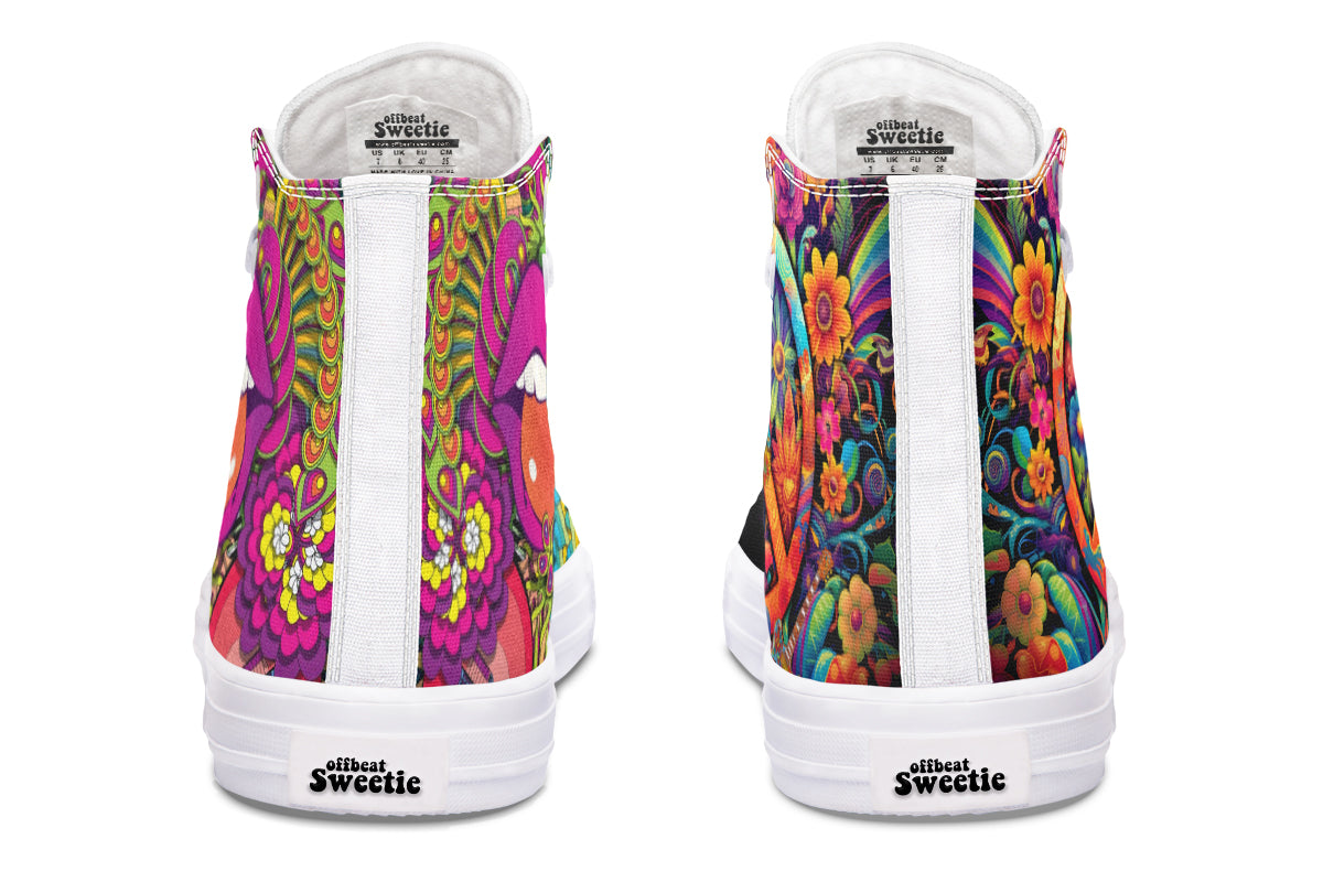 Summer Of Love High Tops (Wide)