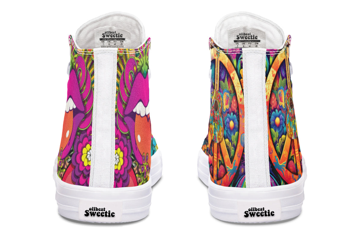 Summer Of Love High Tops (Wide)
