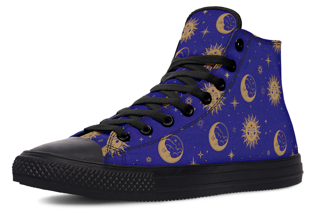 Sun Moon And Stars High Tops