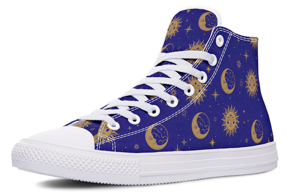 Sun Moon And Stars High Tops