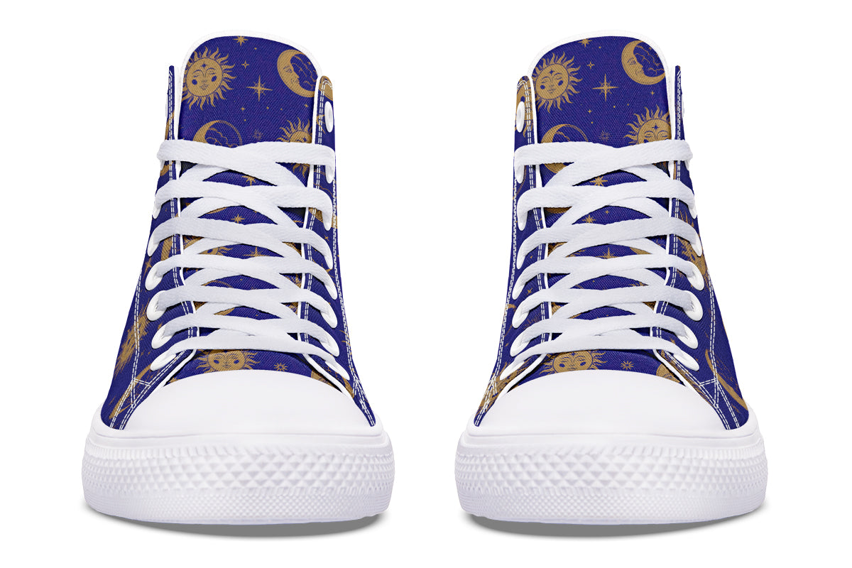 Sun Moon And Stars High Tops