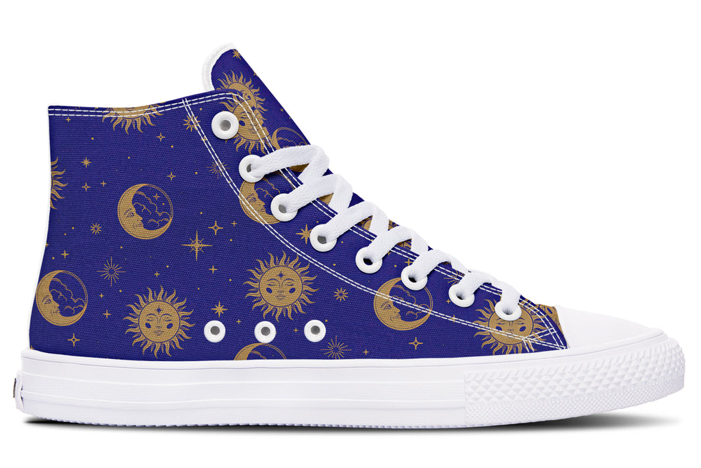 Sun Moon And Stars High Tops