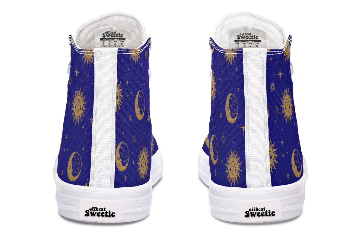 Sun Moon And Stars High Tops